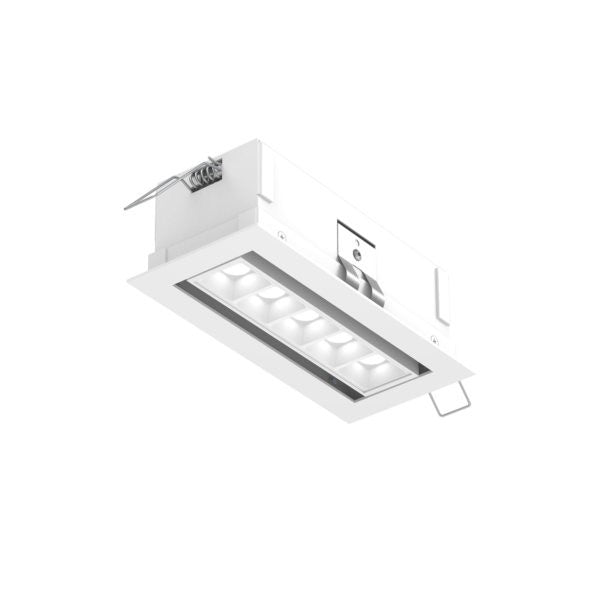  Recessed Linear With 5 Mini Swivel Spot Lights
