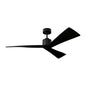  Adler 52" Ceiling Fan In Matte Black