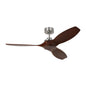  Collins Smart 52" Ceiling Fan In Brushed Steel