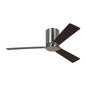  Rozzen Hugger 44" Ceiling Fan In Brushed Steel