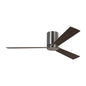  Rozzen Hugger 52" Ceiling Fan In Brushed Steel