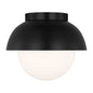  Hyde 1-Light Flush Mount In Midnight Black