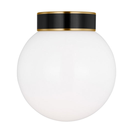  Monroe 1-Light Flush Mount In Burnished Brass