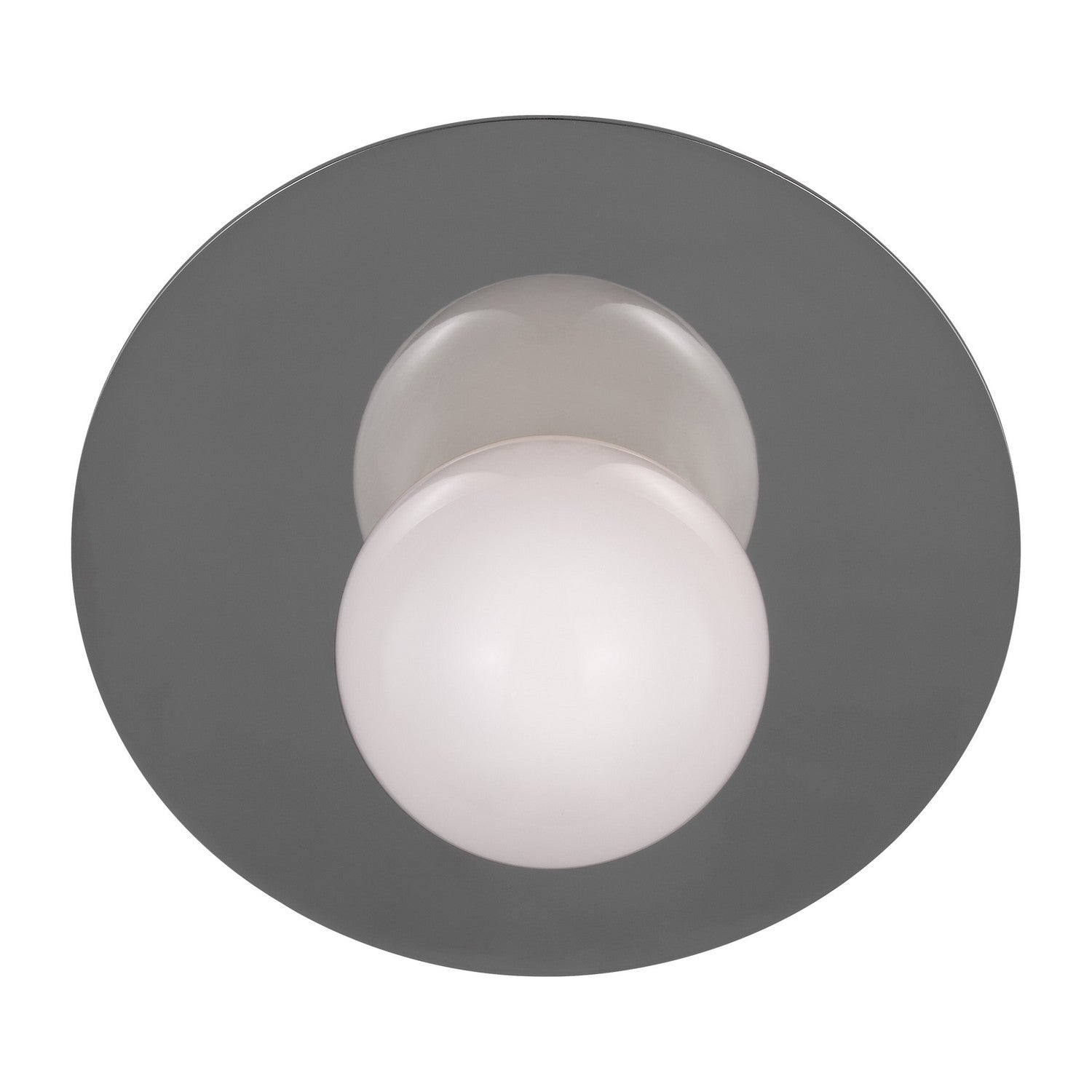  Nodes 1-Light Bath Vanity In Polished Nickel