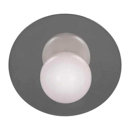  Nodes 1-Light Bath Vanity In Polished Nickel