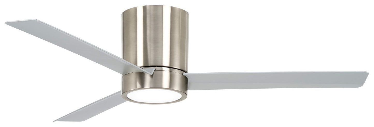  Toro Flush 52" Ceiling Fan In Brushed Nickel
