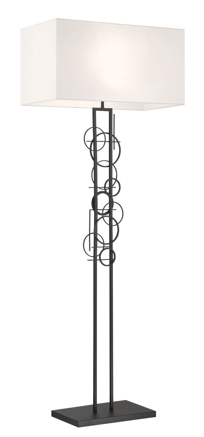  Tempo 2-Light Floor Lamp In Sand Coal