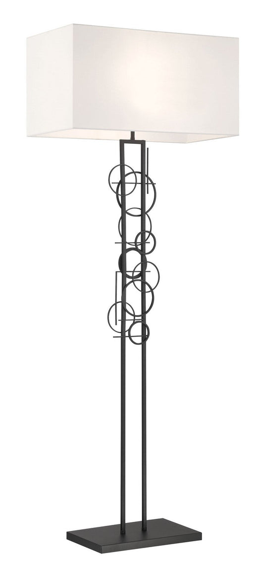  Tempo 2-Light Floor Lamp In Sand Coal