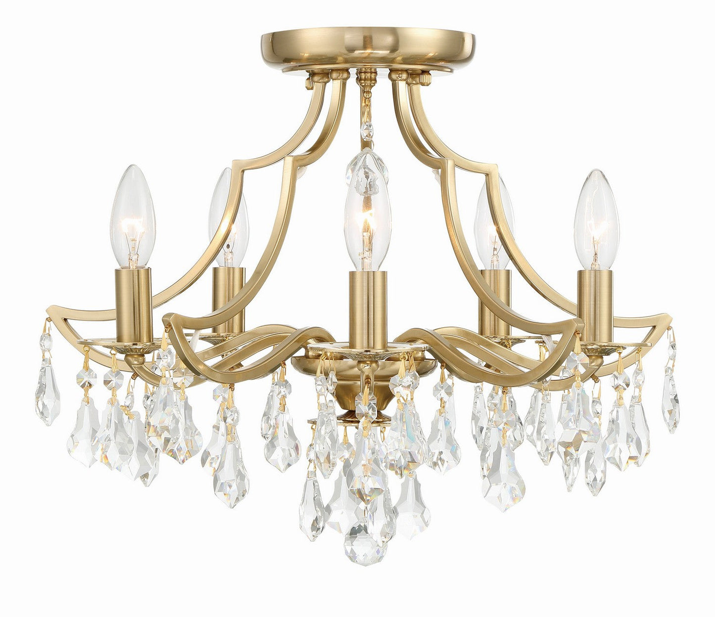  Cedar 5-Light Ceiling Mount In Vibrant Gold