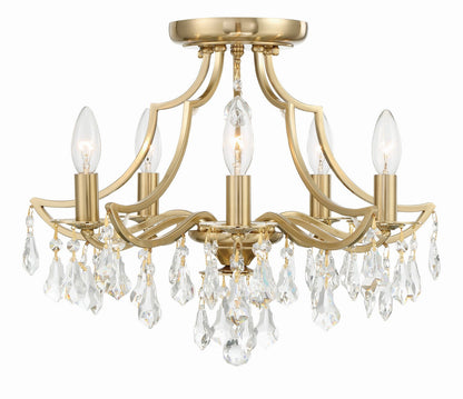  Cedar 5-Light Ceiling Mount In Vibrant Gold