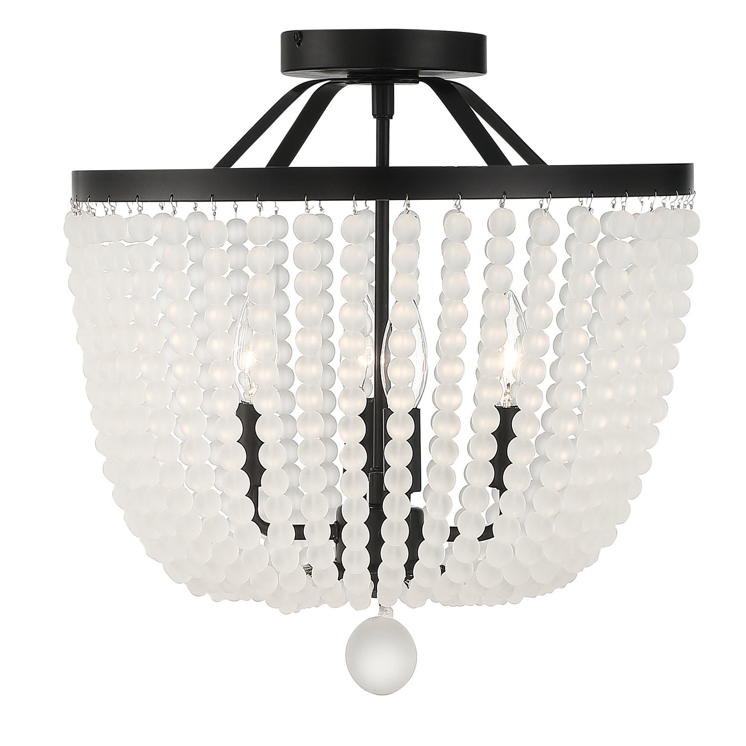  Rylee 4-Light Ceiling Mount In Matte Black