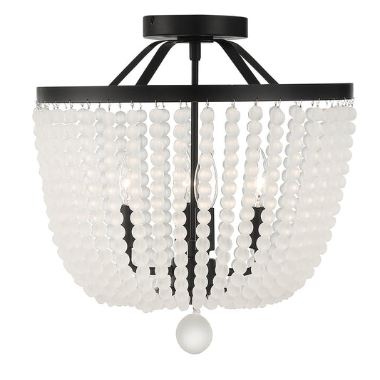  Rylee 4-Light Ceiling Mount In Matte Black