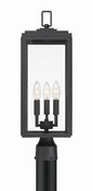  Byron 3-Light Outdoor Post Mount In Matte Black
