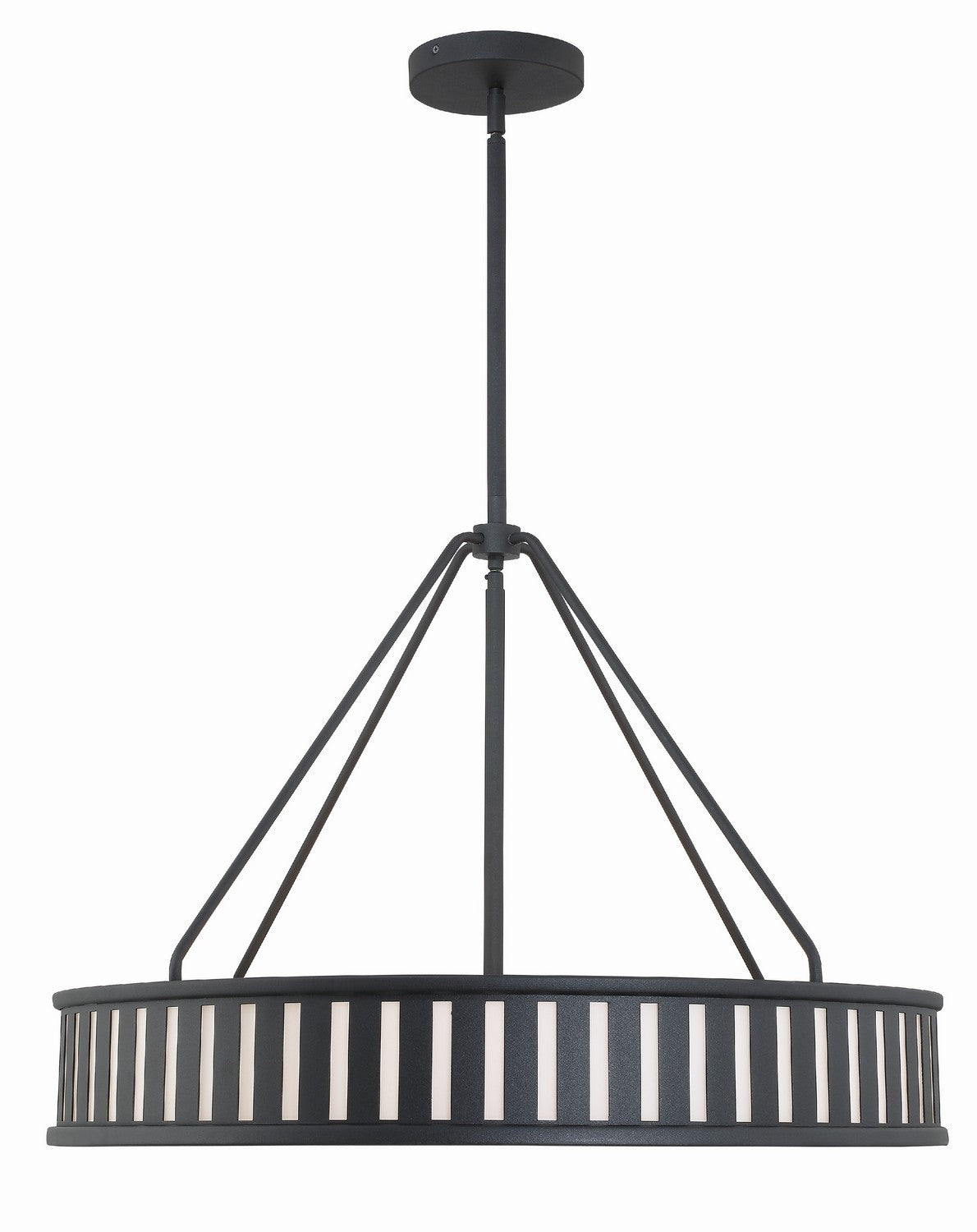  Kendal 6-Light Pendant In Black Forged