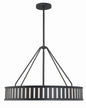 Kendal 6-Light Pendant In Black Forged