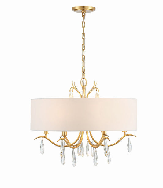  Rollins 6-Light Chandelier In Antique Gold