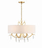  Rollins 6-Light Chandelier In Antique Gold