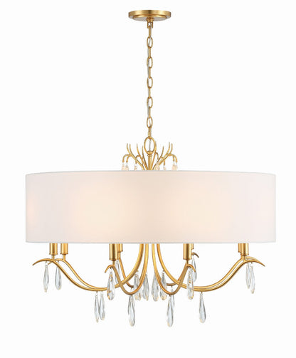  Rollins 8-Light Chandelier In Antique Gold