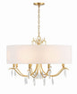  Rollins 8-Light Chandelier In Antique Gold