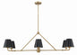  Xavier 6-Light Chandelier In Vibrant Gold