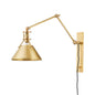  Metal No. 2 1-Light Portable Wall Sconce In Aged Brass
