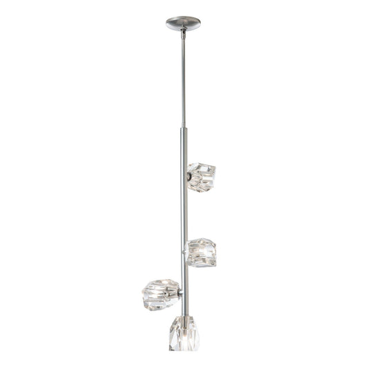  Gatsby 4-Light Vertical Pendant In Sterling