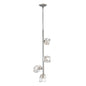  Gatsby 4-Light Vertical Pendant In Sterling