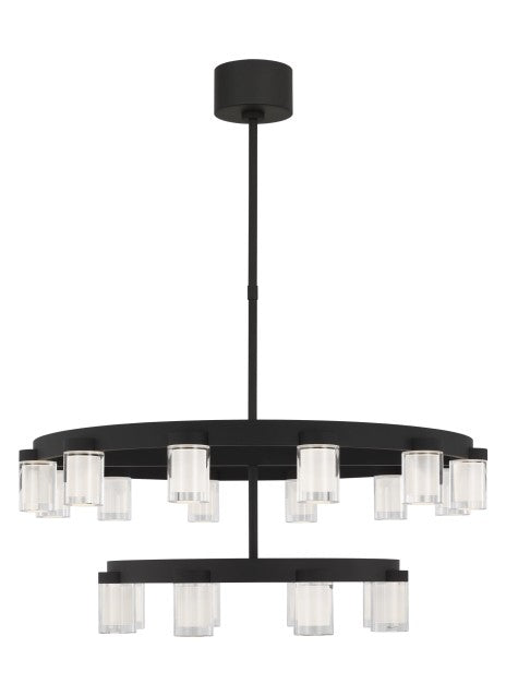  LED Chandelier In Nightshade Black