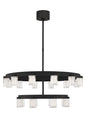  LED Chandelier In Nightshade Black