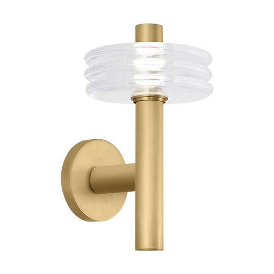  Wall Sconce In Natural Brass