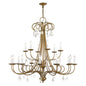 Livex Lighting Daphne 18-Light Chandelier In Antique Gold Leaf