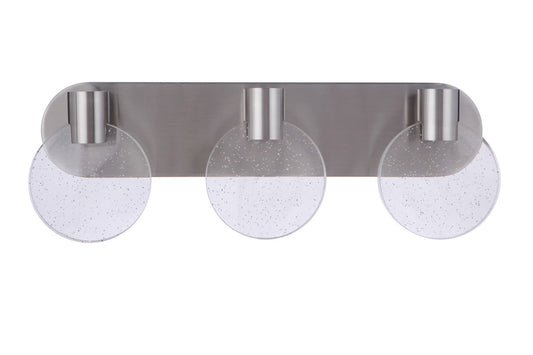  Glisten LED Vanity In Brushed Polished Nickel