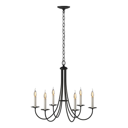  Simple Sweep 6 Arm Chandelier