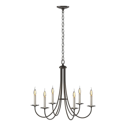  Simple Sweep 6 Arm Chandelier