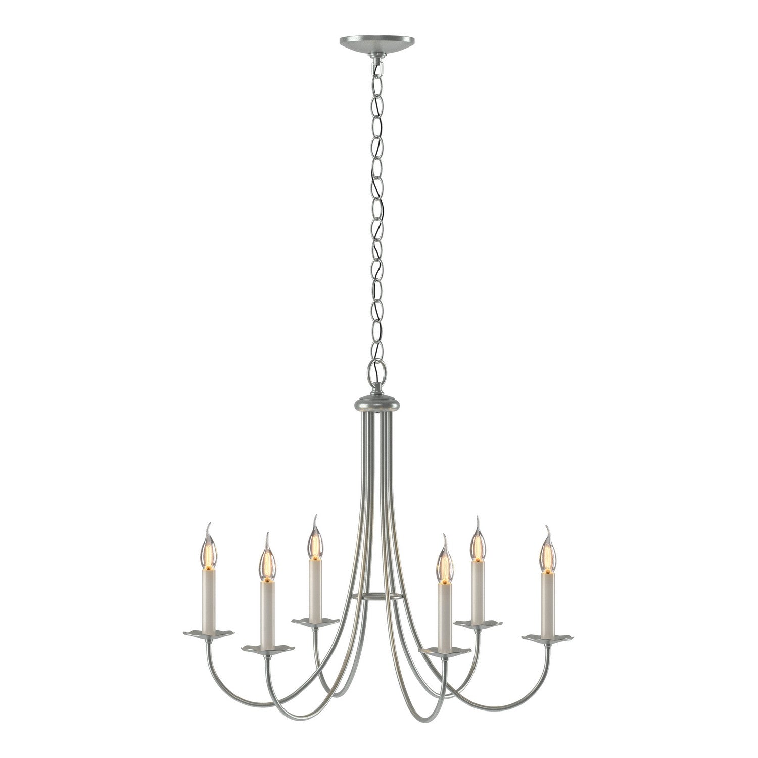  Simple Sweep 6 Arm Chandelier