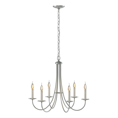  Simple Sweep 6 Arm Chandelier