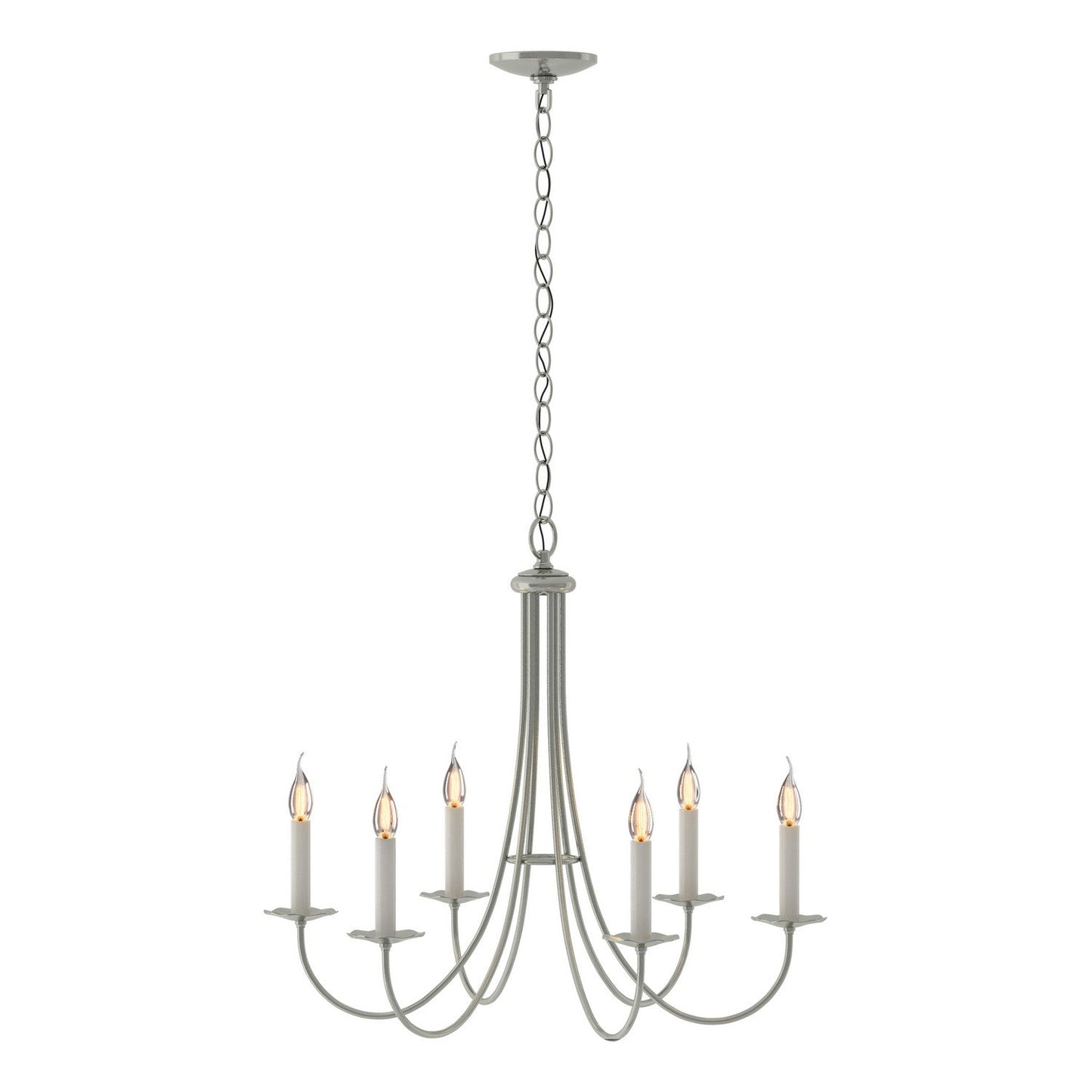  Simple Sweep 6 Arm Chandelier