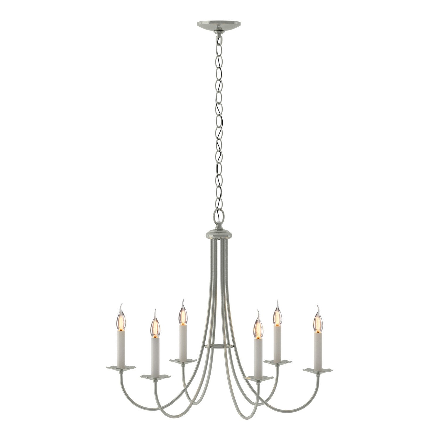  Simple Sweep 6 Arm Chandelier