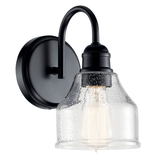 Avery 1-Light Wall Sconce In Black