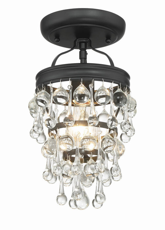  Calypso 1-Light Ceiling Mount In Matte Black