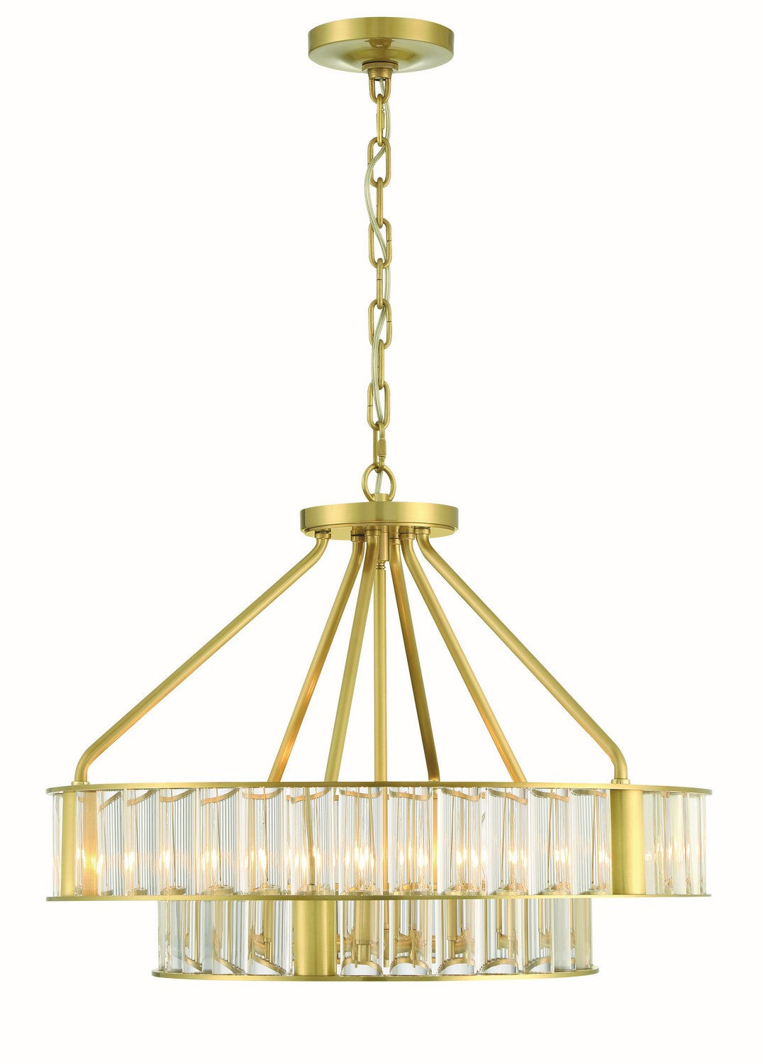  Farris 6-Light Chandelier In Aged Brass