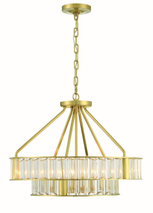  Farris 6-Light Chandelier In Aged Brass