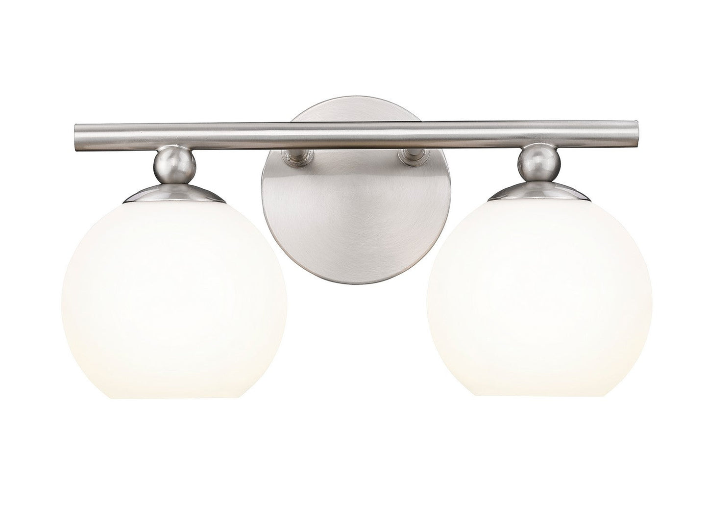 Z-LIte Neoma Two Light Vanity In Brushed Nickel