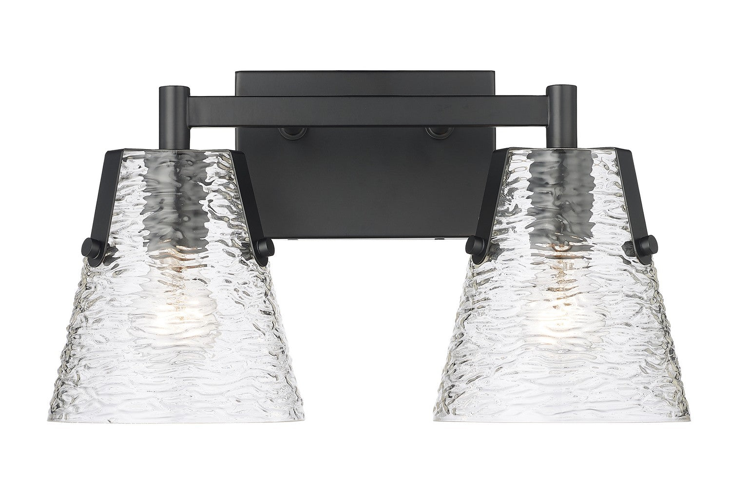 Z-LIte Analia Two Light Vanity In Matte Black