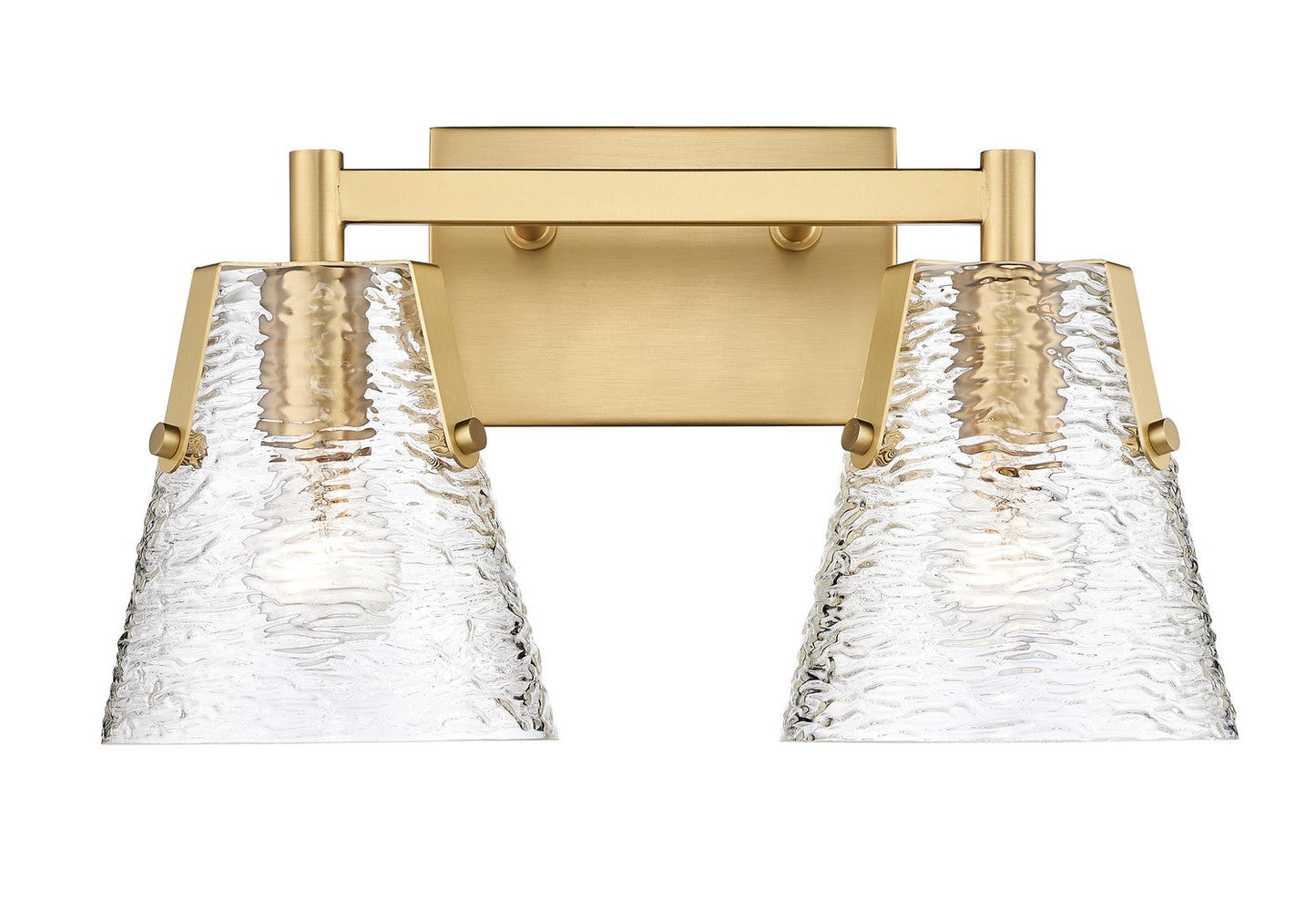 Z-LIte Analia Two Light Vanity In Modern Gold