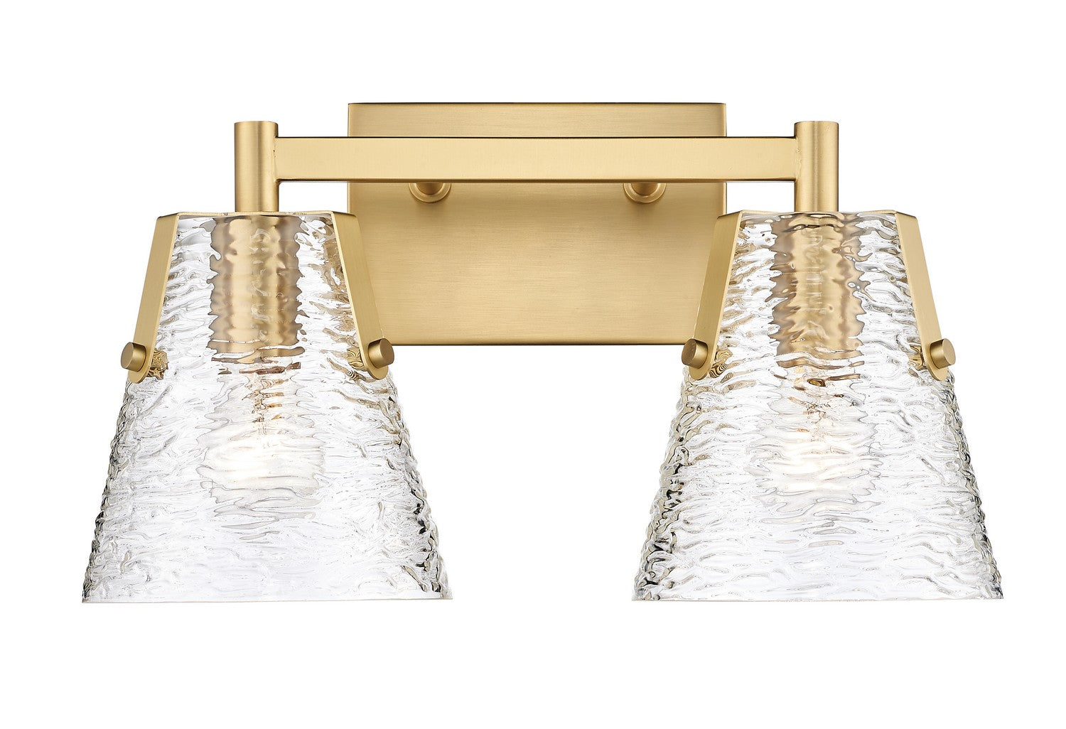Z-LIte Analia Two Light Vanity In Modern Gold