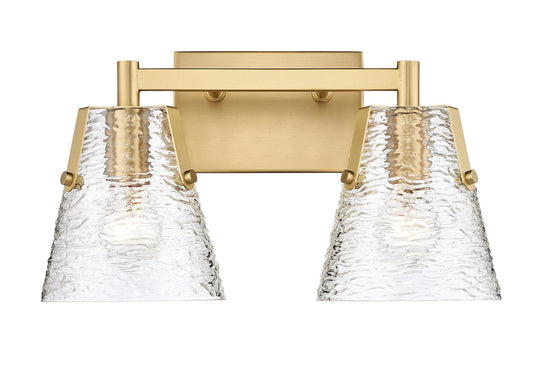 Z-LIte Analia Two Light Vanity In Modern Gold