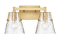 Z-LIte Analia Two Light Vanity In Modern Gold