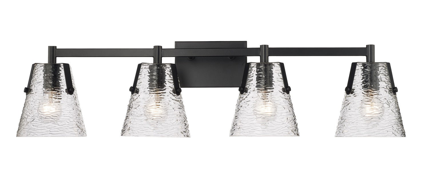 Z-LIte Analia Four Light Vanity In Matte Black