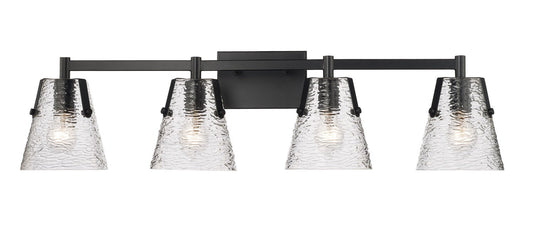 Z-LIte Analia Four Light Vanity In Matte Black
